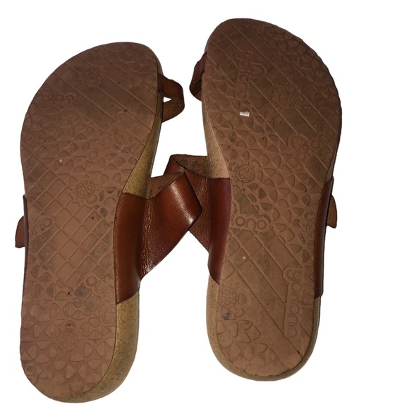 Yokonoa All Leather Made in Spain Toe Sandals; SZ 8 by Measurement Summer Shoe - Picture 5 of 6